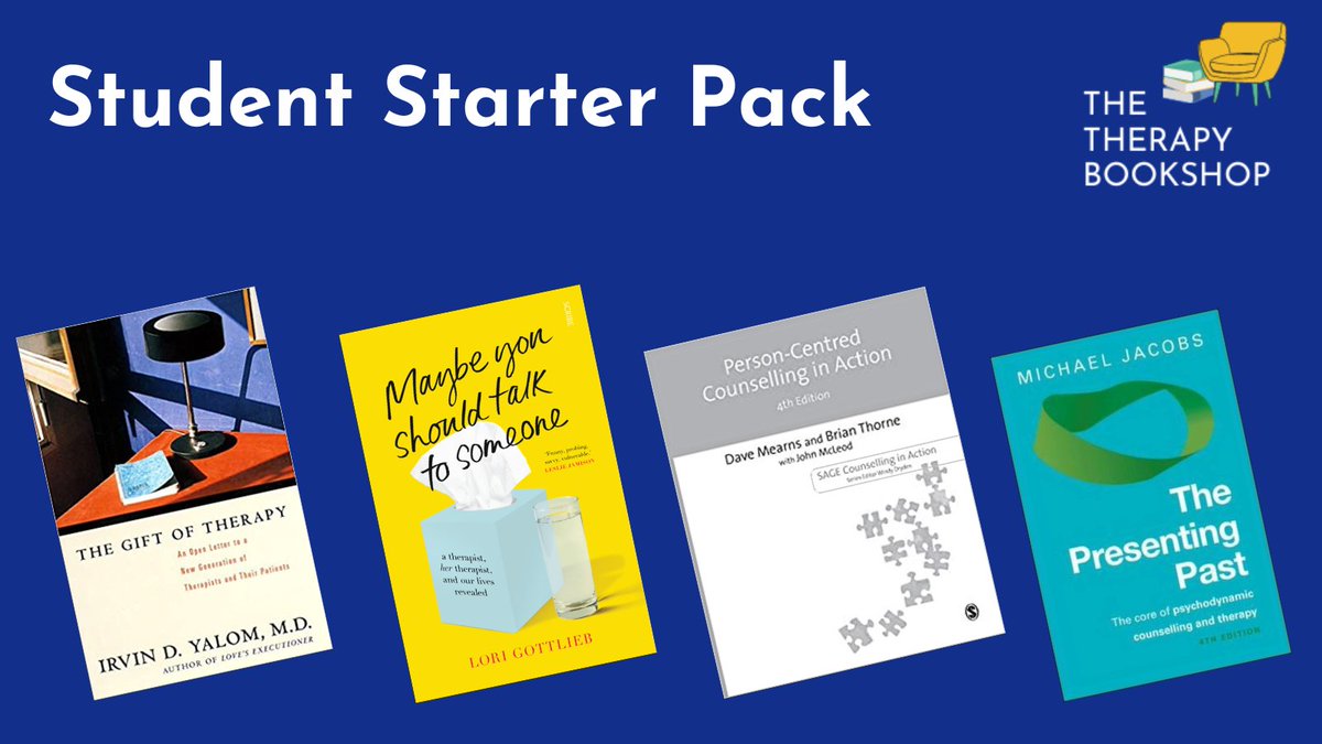 Heading back to college/uni soon? 📚

Check out our list of the best books for counselling students: uk.bookshop.org/lists/best-boo… 

#TherapistsConnect #TraineeTalk (fyi @LCPCatNo12 @minstercentre @UELcounselling <a href="/EllesmereCentre/">Ellesmere Counselling and Psychotherapy Training</a> <a href="/LJMUCounsPsyPr/">LJMU Counselling & Psychotherapy Practice</a> @Steve_JKPBooks <a href="/CStaffroom/">Counsellors’ Staffroom</a>)