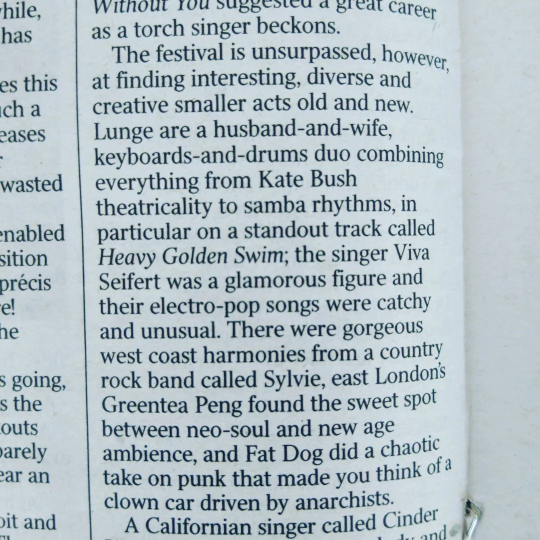 Thank-you <a href="/EOTR/">EndOfTheRoadFestival</a> for a most magic w/e ! 💥 ♥️
We got inked by <a href="/thetimes/">The Times and The Sunday Times</a> for their festival review.. 🙏🏻