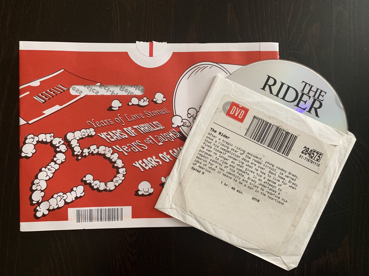 RaquelStecher's tweet image. Now watching: The Rider (2018) @dvdnetflix #GetThroughMyQueue