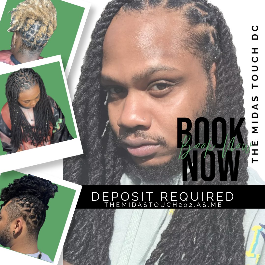 ❤️ SEPTEMBER BOOKS ARE NOW OPEN❤️ 

•
•
Booking Link Is In My Bio❤️
•
•
NOW BOOKING FOR SEPTEMBER🤙🏾
•
ALWAYS ACCEPTING NEW CLIENTS✨
•

#themidastouchdc #locs #locnation #dreadhead #dreadstyles #loclivin #locextensions #locjourney #menlocstyles #phillyhairstylist #dmvhair