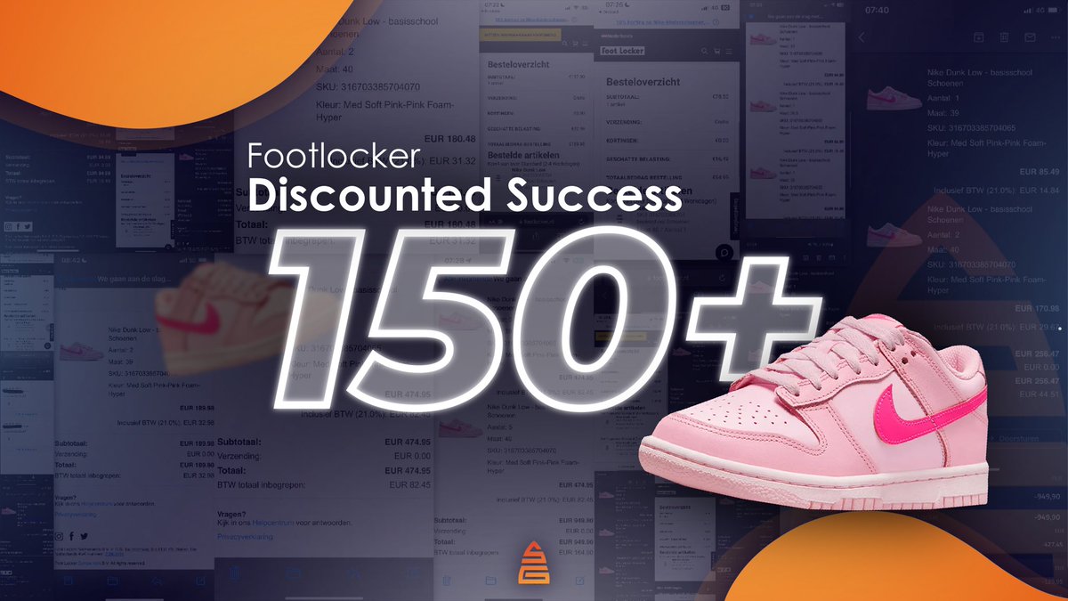 Nike Dunk Low Triple Pink Discounted restock success van onze members ⚡️👉 Wil je Sneakergraaiers joinen? Join onze waitlist via whop.com/checkout/plan_…