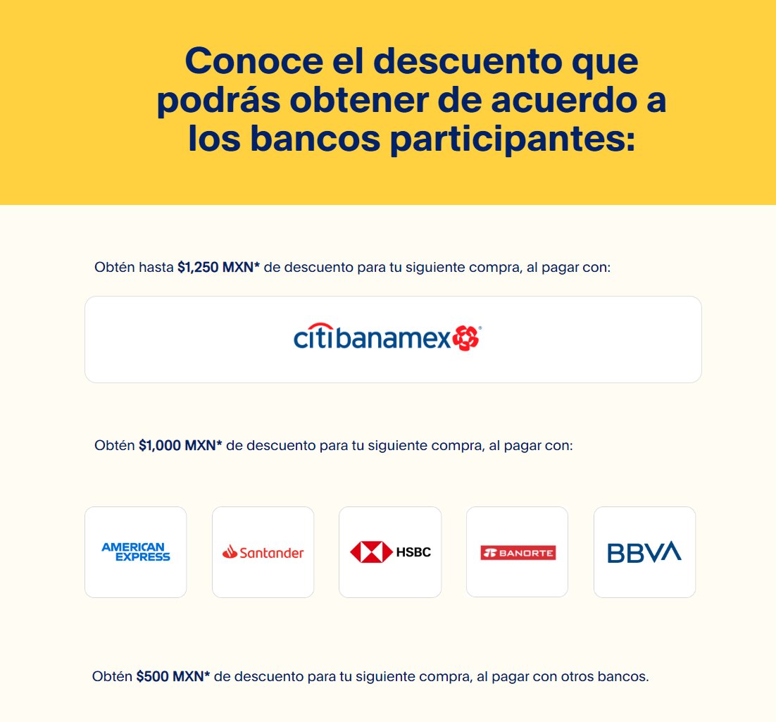 EComprasMX's tweet photo. Ya comenzó el #PayPalFest :
- 10% de descuento pagando con PayPal en @ElektraMx
- Hasta $1,250 pesos de descuento en tu SIGUIENTE COMPRA si realizas una compra de mínimo $1,000 pesos en tiendas participantes a MESES SIN INTERESES*
*Dependiendo del banco será el cupón, más info en mi vídeo y la página de #PayPal.
👉https://t.co/ynMEEKbLEY
👉https://t.co/rRPZh18z2W