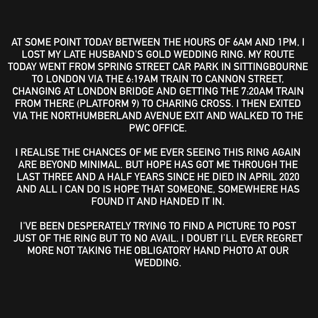 This is the biggest long shot of my life. But I simply have to try. Please, please share this. You just never know what might happen 🙏🏻 Can you possibly help @Se_Railway @RingGo_parking @kent_police & let me know what forms to fill in please. I’d be so very grateful.