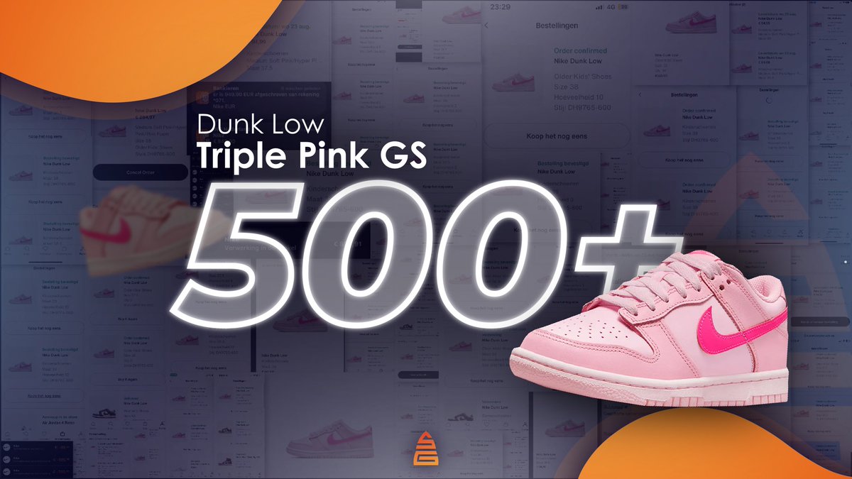 Nike Dunk Low Triple Pink restock success van onze members ⚡️👉 Wil je Sneakergraaiers joinen? Join onze waitlist via whop.com/checkout/plan_…