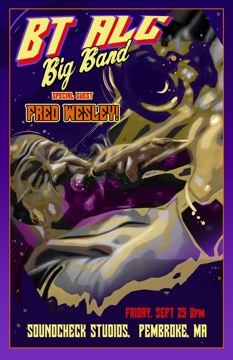 We hope YOU can join us in welcoming funk legend Fred Wesley as our guest at Soundcheck Studios Pembroke on 9/29! 

Ticket link ⬇️
app.opendate.io/e/bt-alc-big-b…

#fredwesley #btalcbigband #funk #funkroyalty #funkhistory #jamesbrown #thejbs #parlimentfunkadelic