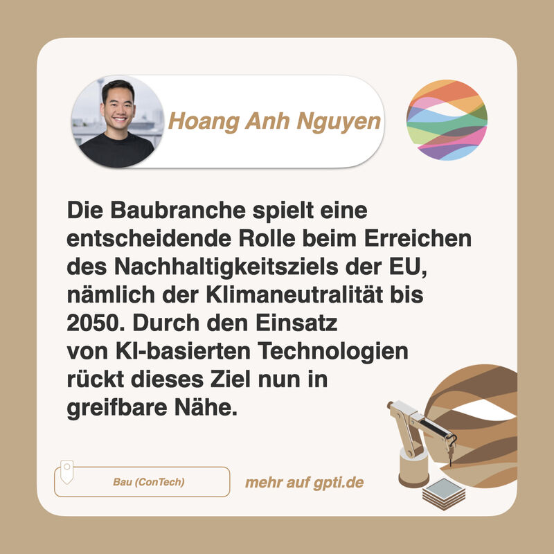 Im neuen Fachbeitrag auf gpti.de, gibt uns Hoang Anh Nguyen (alcemy) Einblicke in das spannende Thema "Beton und Künstliche Intelligenz - Game Changer für nachhaltige Bauprojekte".

👉 gpti.de/experten-blog/…

#PropTech #Immobilienwirtschaft #Bauwirtschaft