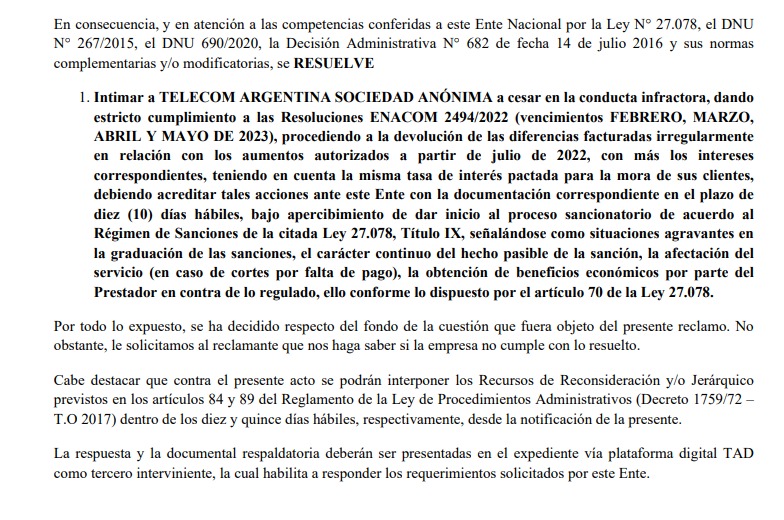 belugdb's tweet photo. @PersonalAr nos factura 300mb, que no pedimos JAMAS, nos limitan el scio a 1,5mbps por hipotética factura adeudada, y encima no dieron cumplimiento a la resolución de @ENACOMArgentina ... realmente, es desgastante... este es el libre mercado que plantea @JMilei  ?? Den rta!!!🤬🤬 https://t.co/uYIsnMUIuW