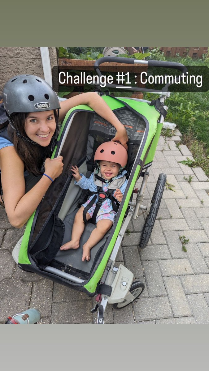 kr0d16's tweet photo. Excited to kick off the #LiveNetZero challenge with @brigettedepape and our daughter Fia.  Our first challenge is aimed at reducing our carbon emissions from commuting.  Luckily for us Fia loves bike rides!!  #LNZChallenge1 Follow @CanGeo  for challenge updates. https://t.co/NLk4OD54D4