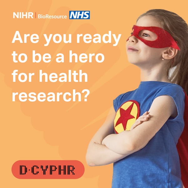A hero is not just a character from a comic book; they can be anyone! 🦸📚

Every child from the ages of 0 to 15 has what it takes to be a young hero &amp; be a part of our national research movement by unleashing the power of their DNA 💥🧬

bit.ly/d_cyphr

#thepowerofspit