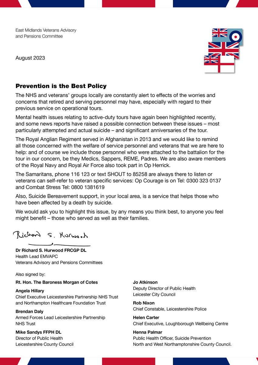 Some fantastic work has been done in the East Midlands from a health and welfare perspective - please pass this information on to anyone that you feel it will be helpful to