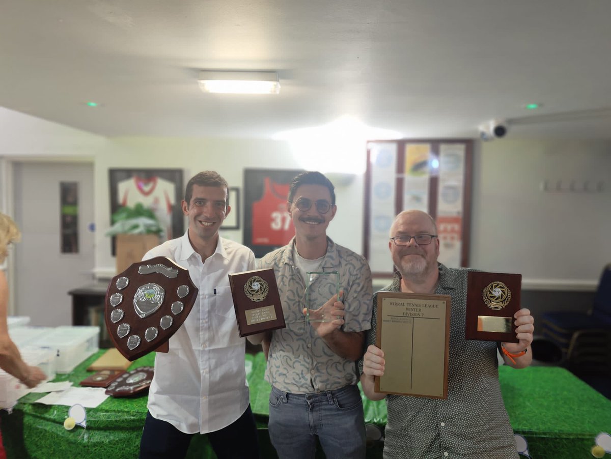 This weekend we attend the Winter Wirral League Presentation Evening and won…
⭐Ladies A- division 2
⭐Ladies B- division 5
⭐Open B- division 6
⭐Open C- division 7
⭐Kevin, MB A, Most Valuable Player in division 3
⭐Joe A, MB B, his for MVP in division 6.
Congrats everyone!