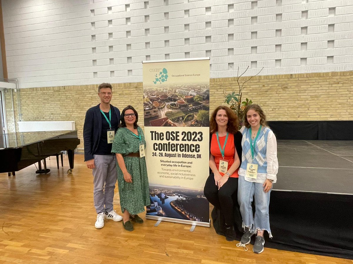 OSE Board wants to congratulate the conference committee and volunteers for the amazing job. Also everyone who has contributed to create a wonderful programme and those who came to Odense to learn  together about #OccupationalScience 
@TanjaOT @mondacamarg @VeigaSeijoS thanks🙏🏼😃