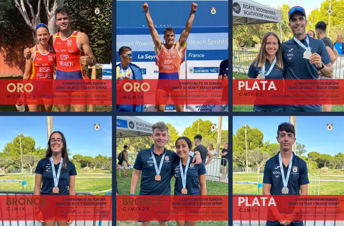 fed_esp_remo's tweet photo. 🏆 ESPAÑA SE CUELGA TRECE MEDALLAS EN EL MUNDIAL DE REMO DE MAR Y BEACH SPRINT
🔗 Leer noticia: https://t.co/WD6K64zyTE
#RemoEsp #Remo #RemoDeMar #BeachSprint @deportegob @COE_es @FilippiBoats1 @iberdrola #ERCBSC #ERCBSC2023 @WorldRowing https://t.co/AYW7BSAJJq