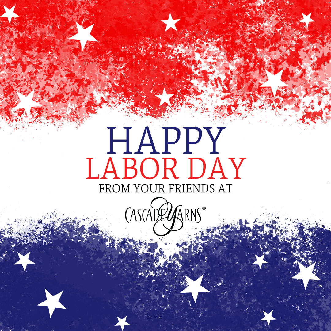 CascadeYarns's tweet photo. Let's celebrate work by not doing any! 😁
#CascadeYarns #LaborDay2023 #3dayweekend #byesummer #hifall https://t.co/ESySi65RDQ