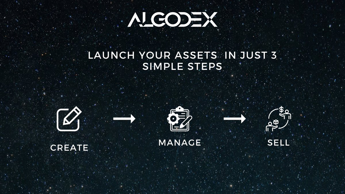 Three Simple Steps, Limitless Possibilities: Algodex LaunchX Empowers You to Create, Sell, and Manage Assets Effortlessly. Your Journey Begins Here!

Join Now - app.algodex.com/launchpad/crea…