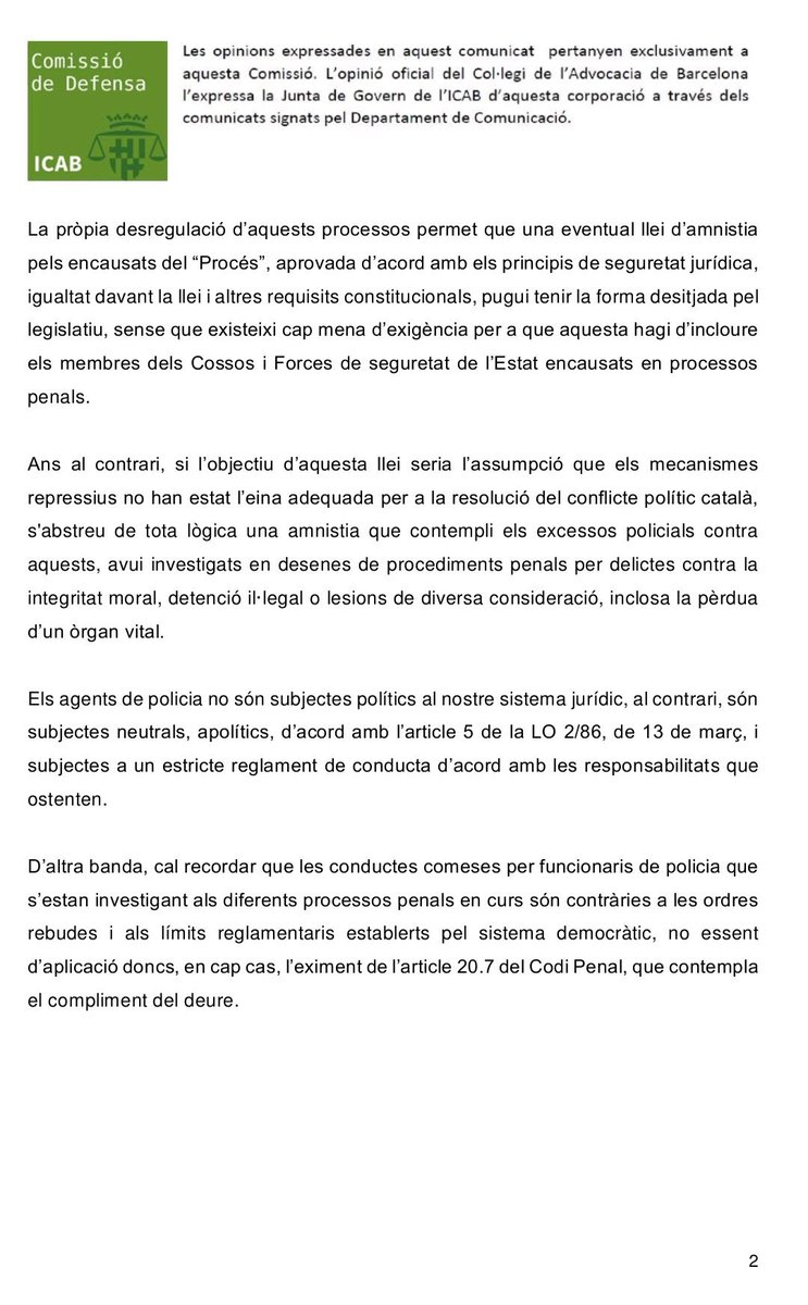 Comissió de Defensa ICAB tweet media