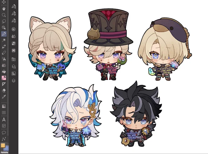 addition to the tiny standees!   