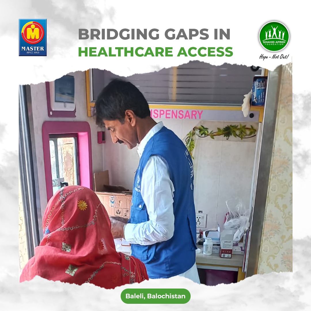 SAFoundationN's tweet photo. Making a real impact in Baleli, Balochistan! The SAF Mobile Health Unit, powered by #MasterGroup, recently served over 150 mothers and children, bringing essential healthcare along with free medicines right to their doorstep, ensuring a healthier #HopeNotOut future for the community!