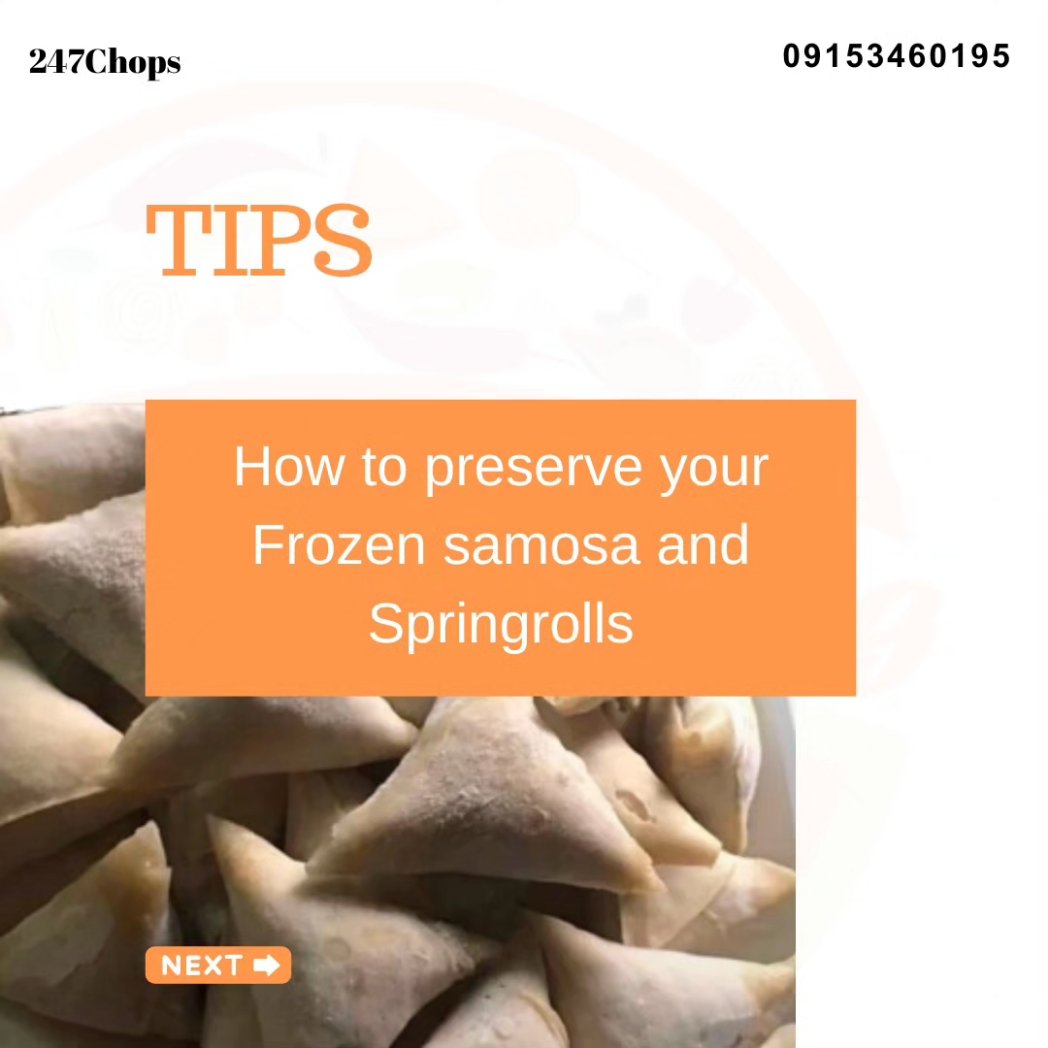 247chopsN's tweet photo. Here are my top tips to keep them fresh and ready for that instant fry
#frozensmallchops https://t.co/0qI45Mww6u