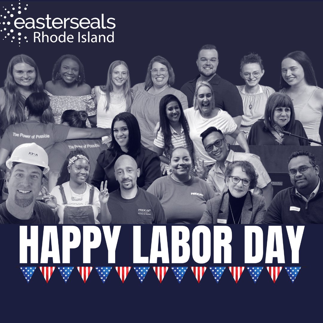 EasterSealsRI's tweet photo. This Labor Day, we honor our exceptional team for their hard work and dedication to breaking down barriers to economic well-being for those we serve. Labor Day serves as a reminder of the power of collective effort and the strength of every member of the ESRI &amp; Fedcap family! https://t.co/uBbF5XpUlB