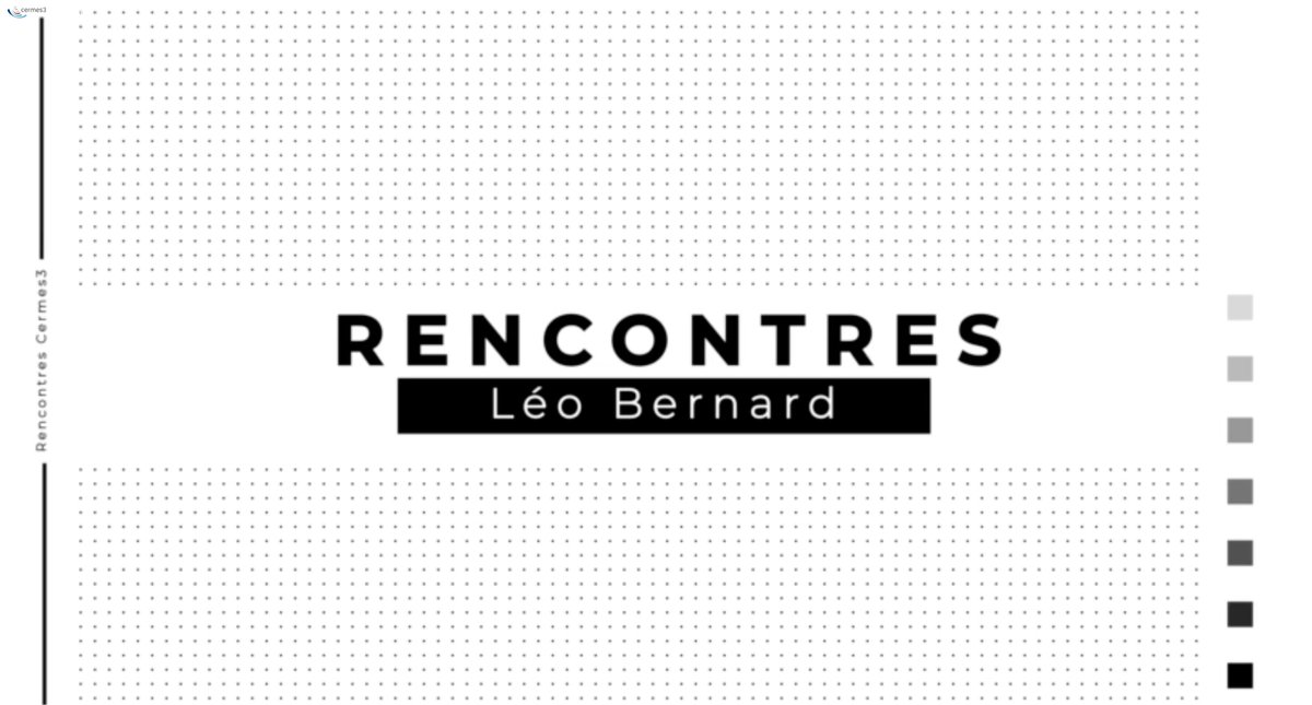 Cermes3 (@cermes3) on Twitter photo 📽️📷 Léo Bernard, chercheur postdoctoral en histoire, raconte ses travaux sur le carrefour des sciences, des médecines, des religions et des courants ésotériques. Un entretien réalisé par <a href="/Ups2259Cnrs/">CNRS UAR2259</a> pour la série #RencontresDuCermes3
📺canal-u.tv/chaines/cermes… 📽️📷 Léo Bernard, chercheur postdoctoral en histoire, raconte ses travaux sur le carrefour des sciences, des médecines, des religions et des courants ésotériques. Un entretien réalisé par <a href="/Ups2259Cnrs/">CNRS UAR2259</a> pour la série #RencontresDuCermes3
📺canal-u.tv/chaines/cermes…