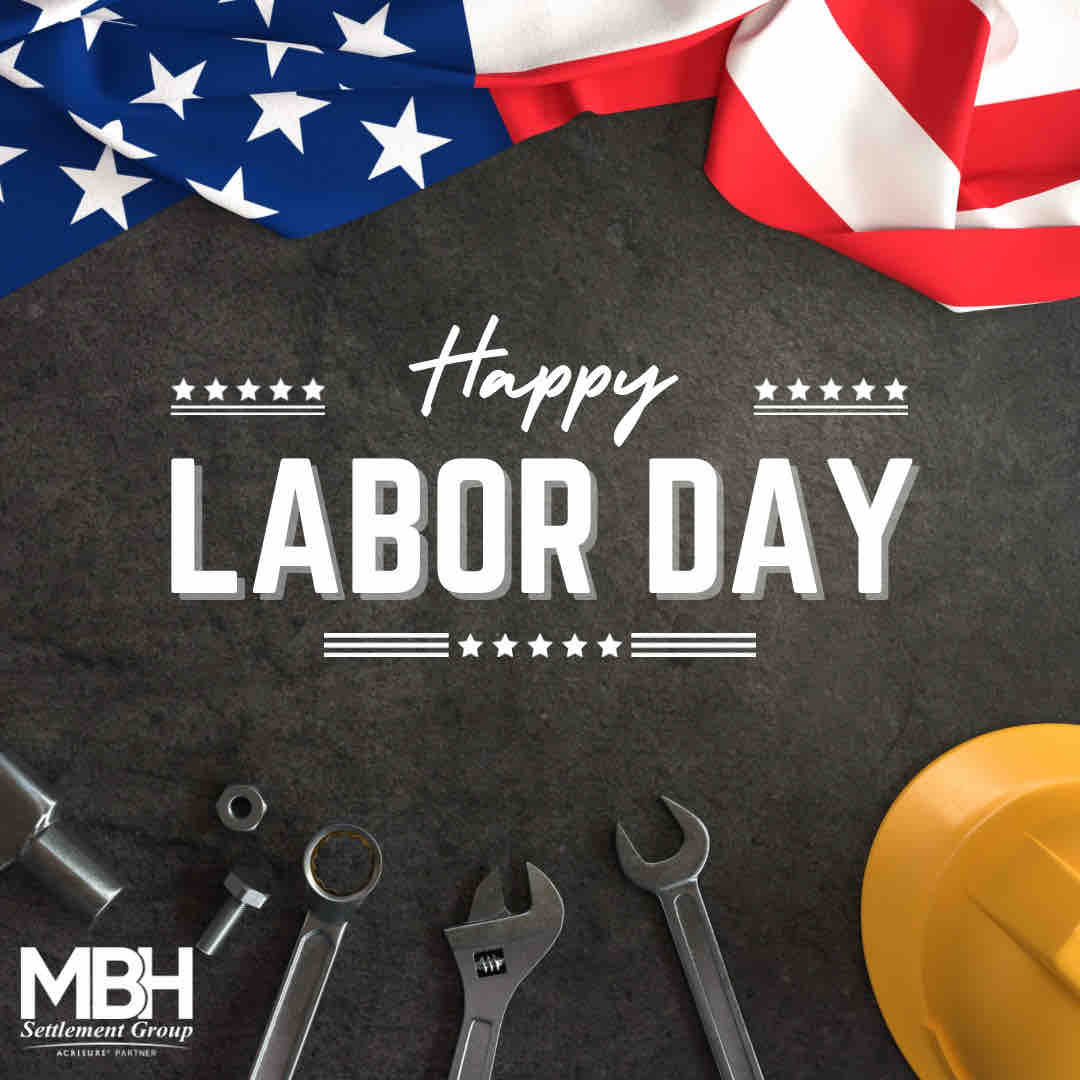 MBHSettlement's tweet photo. Dedication. Perspiration. Celebration. 
Happy Labor Day! https://t.co/w9YSmWax23