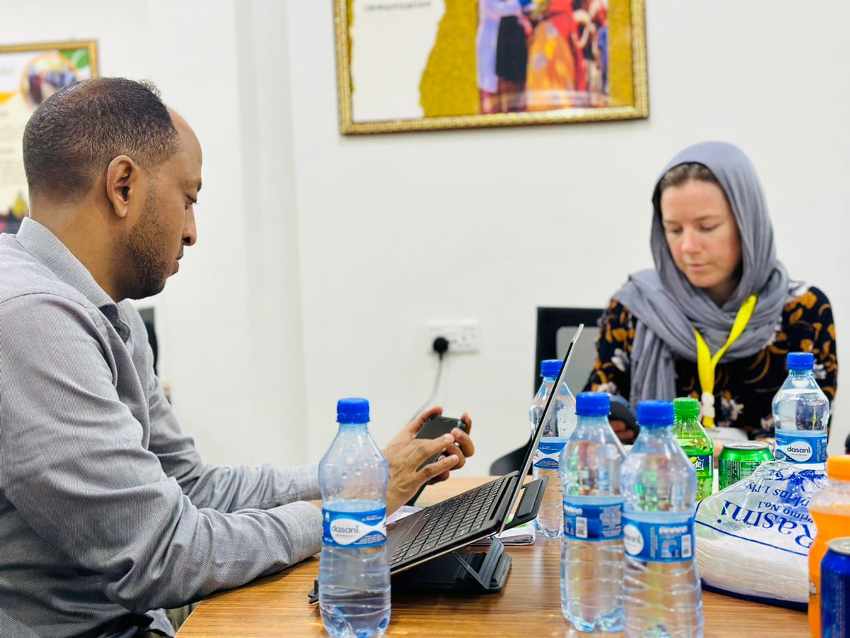 newwaysorg's tweet photo. We were pleased to host Sofia Jarvis, @DemacProject  Coordinator, in our Mogadishu office. Our meeting aimed to strengthen coordination between the Diaspora and locals, focusing on capacity building, aid localization &amp; fostering dialogue among humanitarian actors in emergencies. https://t.co/4c9NEb3kE6
