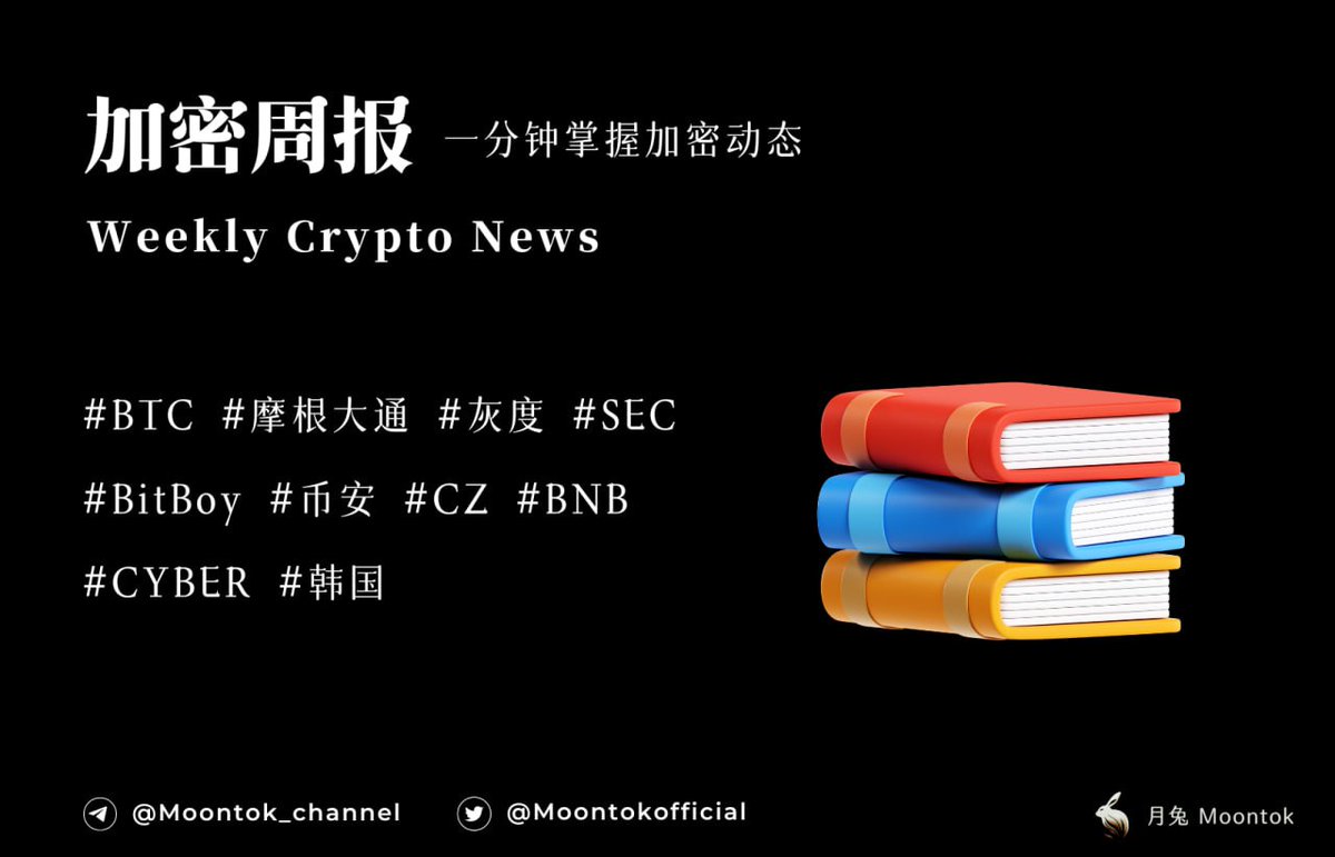 MoontokOfficial's tweet photo. ⚡️ 加密周报 - 掌握加密趋势 

🔹 #BitBoy 前CEO发布道歉视频并恳求复出

🔹 数据：三年内价值超200亿美元的BTC从CEX撤出

🔹 CZ：币安从未有过出售比特币以维持BNB价格的行为

🔹 摩根大通：继灰度获胜后，#SEC 可能会被迫批准现货比特币ETF

🔹 #CYBER 在韩国CEX上的价格约30.8美元，较全球市场溢价约75%

#加密新闻 #cryptonews #bitcoin
