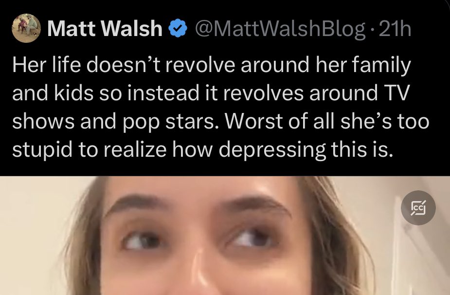 Call me crazy but I think this strategy of trying to shame individual women into becoming wives and mothers instead of enjoying their freedom and youth is going to backfire enormously