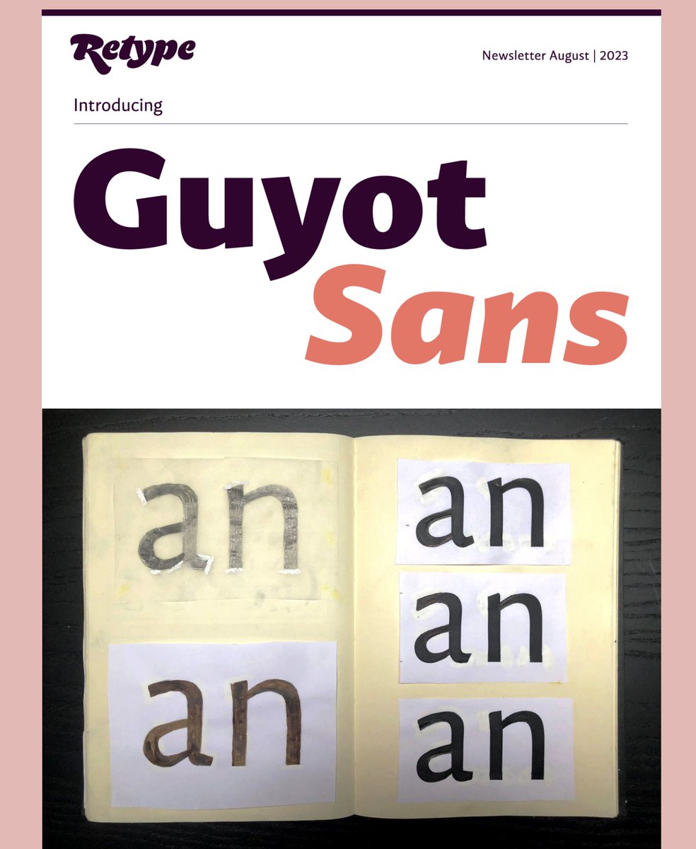 retypefoundry's tweet photo. Don't miss our latest newsletter introducing the #Guyot Sans type family: https://t.co/7Tb1K73Mk4 #typedesign #typography https://t.co/iJqwObTrwk