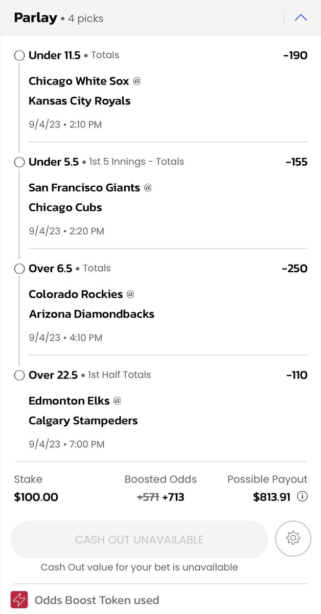 MGM 25% Parlay Boost:

FV: +564
EV: 22.5%
QK Suggests: .75u

I am betting $100 (max)

If this hits I will giveaway $150 to a random person who likes and retweets this!!