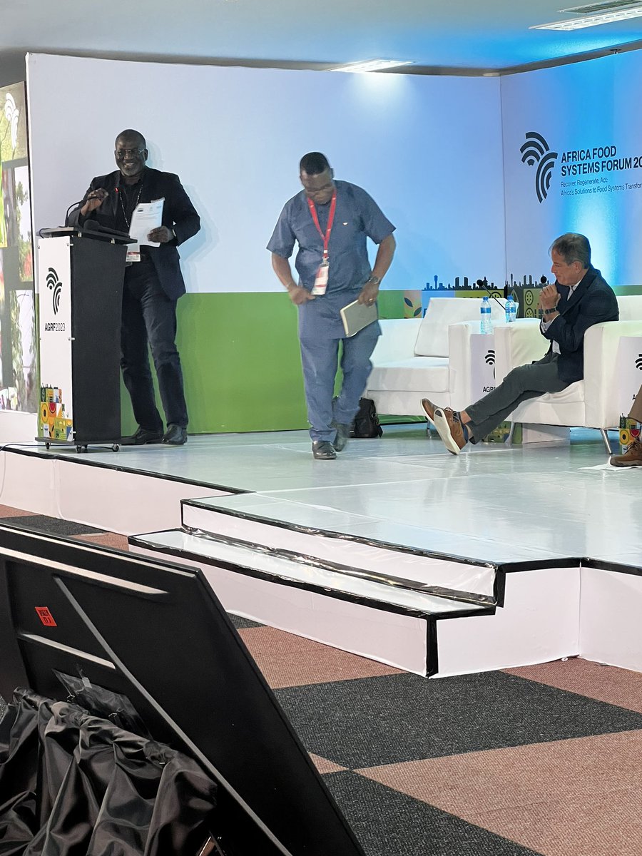 Dr. Paul Thangata -Head of Data and Analytics <a href="/AGRA_Africa/">AGRA - Sustainably Growing Africa’s Food Systems.</a> discussing lessons learnt from the HAPA Program - demand driven response to policy analysis requests by governement. Collaboration and partnerships, timeliness, and political economy considerations. <a href="/AGRA_Africa/">AGRA - Sustainably Growing Africa’s Food Systems.</a> #AGRF2023