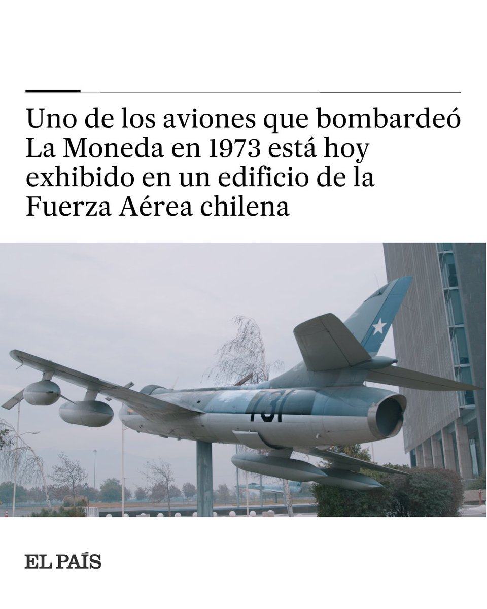 El documental ‘Hawker Hunter: El ruido del silencio’ revela que la misma nave que participó del ataque al palacio de Gobierno en Chile para el golpe de Estado se ubica hoy en la base área de Cerrillos

🖋️ <a href="/antodelafuente/">Anto de la Fuente</a>
🔗tinyurl.com/swcsa8s4
