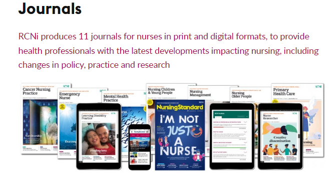 <a href="/theRCN/">The RCN</a>  journals available <a href="/MidYorkshireNHS/">Mid Yorkshire Teaching NHS Trust</a> requires an NHS Athens account and you can register here openathens.nice.org.uk any queries please send us a message :)
