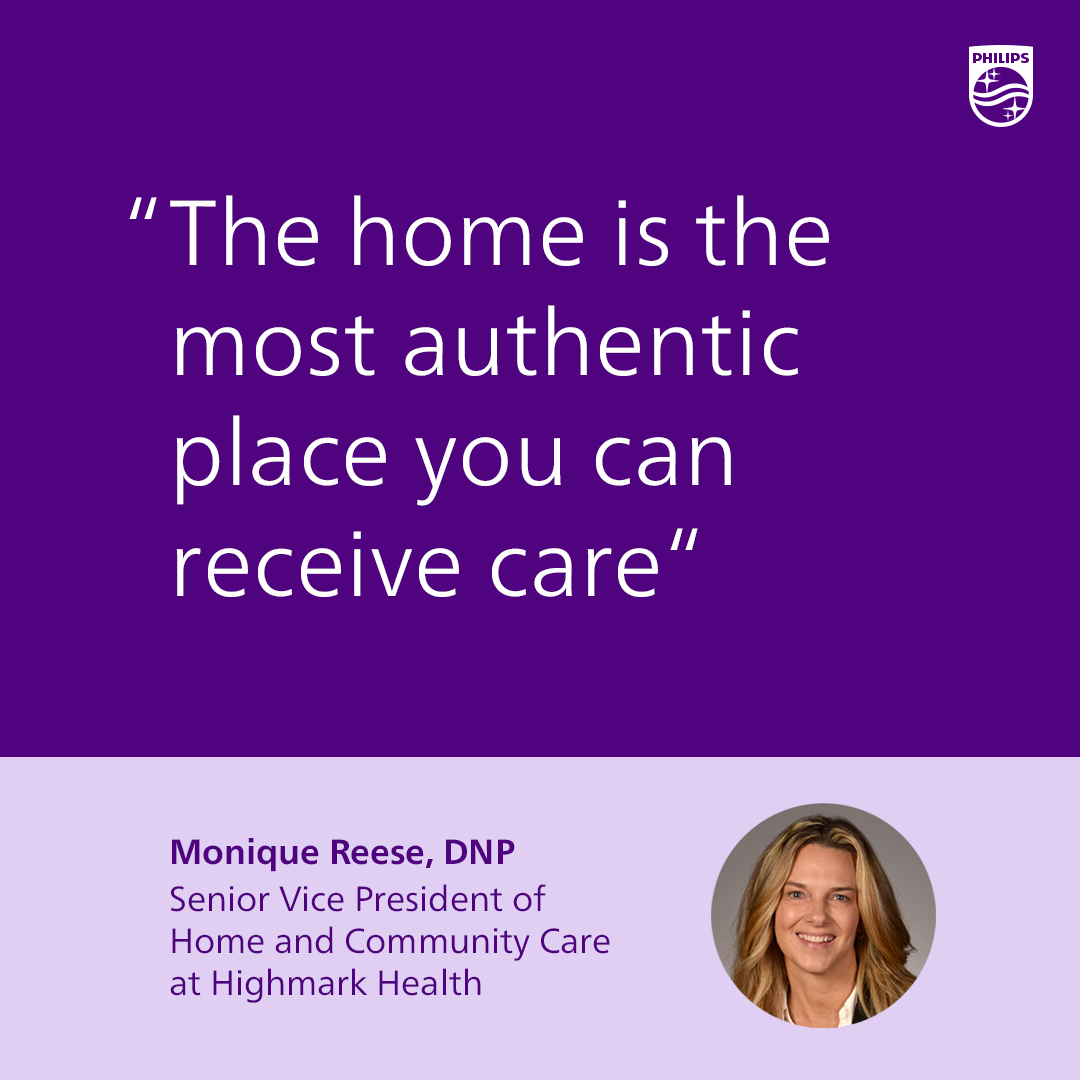 PhilipsHealth's tweet photo. Leading healthcare providers are bringing healthcare into the home. Find out why in this Q&amp;A with Monique Reese, DNP, Senior Vice President of Home and Community Care at Highmark Health. 

https://t.co/qhgUJoHcVS

#Healthcare #HomeCare #VirtualCare https://t.co/wwZB0OA1hF