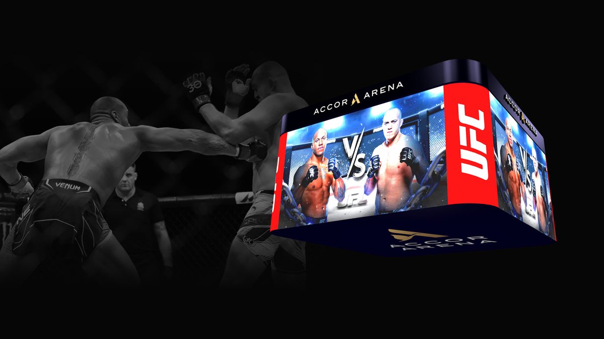 ColosseoEAS's tweet photo. A brand new modern seamless 360-degree centerhung LED video cube was revealed during the UFC Night Fight in Accor Arena, Paris. 🤜🤛
 
Another piece of stunning technology by Colosseo... 👈😎
 
More info: https://t.co/Jzpg6IvaJF
 
#AccorArena #UFCParis #MMA #Colosseo #leddisplay https://t.co/9xb2RJxXLG