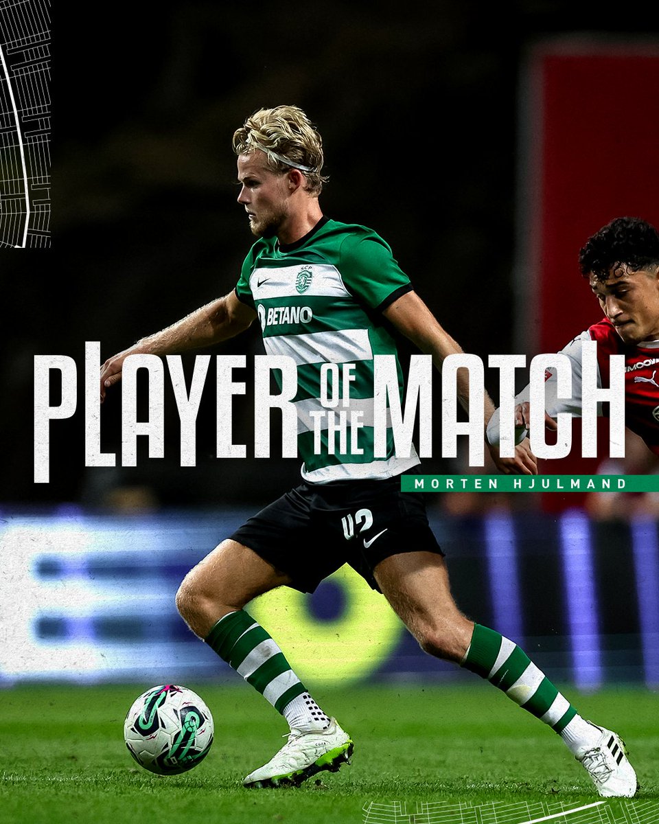 Morten Hjulmand foi eleito pelos Sportinguistas o #PlayerOfTheMatchSCP de ontem 💪