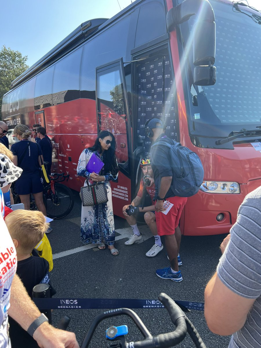 peteswiftysan's tweet photo. @TourofBritain day two with @simbland and pals. Great access and close views like these!! 😊’where’s Woot’ sorted and @tompidcock signing @CureParkinsonsT 💪🏻 https://t.co/tDmoxKK9DE