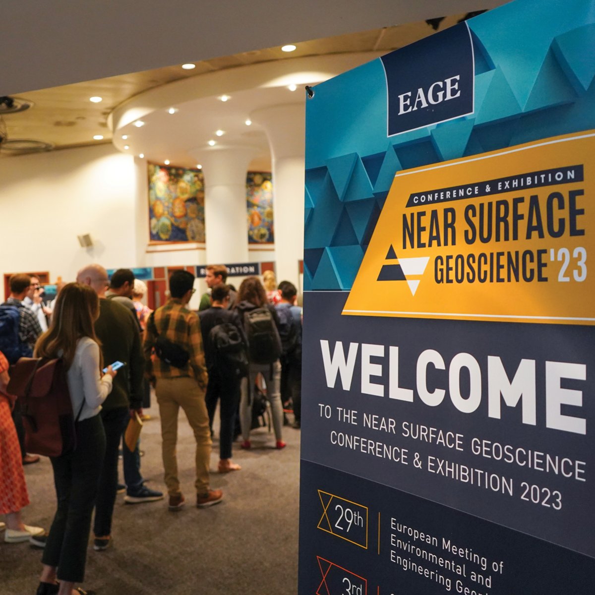 EAGE_Global's tweet photo. Greetings from #NSG2023 in #Edinburgh! Today marks the start of #EAGE's most anticipated #NearSurfaceGeoscience event, which is sure to be full of energising conversations about #EnvironmentalGeophysics #EngineeringGeophysics #Infrastructure #BIM #Hydrogeophysics #OffshoreWind https://t.co/WmA4sj9K2E
