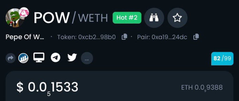 Soph πξ¨ $ (@dacryptodiva) on Twitter photo So @realpepearmy launched a token called $POW I see based and strong people backing this π₯ Real OG pepe whales like <a href="/selenaroyf/">Selena π¨π¦π</a> thinks this is a good one so keep your eyes on this one!
Iβm bullish
1.4M mcap I aped in at 700k
ALWAYS DO your research
dextools.io/app/ether/pairβ¦ So @realpepearmy launched a token called $POW I see based and strong people backing this π₯ Real OG pepe whales like <a href="/selenaroyf/">Selena π¨π¦π</a> thinks this is a good one so keep your eyes on this one!
Iβm bullish
1.4M mcap I aped in at 700k
ALWAYS DO your research
dextools.io/app/ether/pairβ¦
