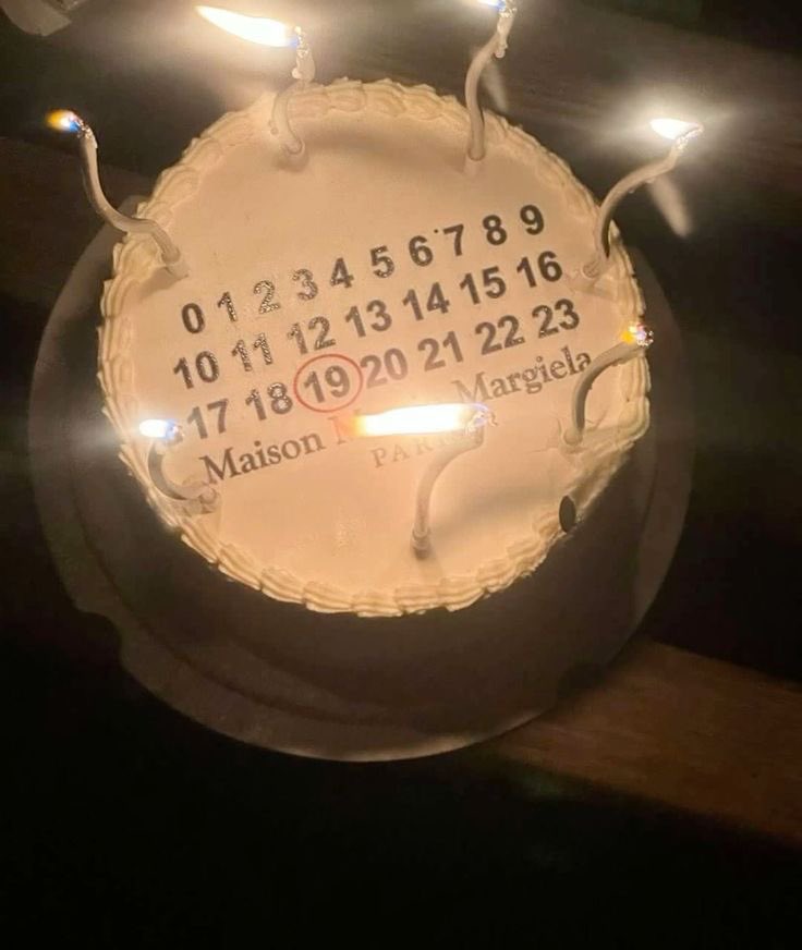 monetbyjamesjay's tweet photo. maison margiela birthday cake https://t.co/37f60jU4tf