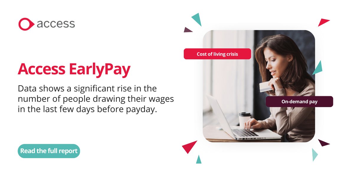 As many as 93% of users have found Access EarlyPay a helpful way to manage their finances during the cost of living crisis. Find out more: ow.ly/C0ee50OSJpy #FreedomToDoMore #BusinessManagementSoftware #CostOfLiving #Payroll #HR #EmployeeEngagement #EarlyPay