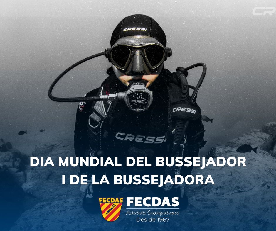 Avui per tots i totes vosaltres, Els que us apassiona el submarinisme, els que teniu amor pel mar, els que us sentiu en plena tranquil·litat quan hi sou dins... 🌊 FELIÇ DIA MUNDIAL DEL BUSSEJADOR I LA BUSSEJADORA! 🌊 𝗦𝗢𝗠 𝗘𝗦𝗣𝗢𝗥𝗧 | 𝗦𝗢𝗠 𝗙𝗘𝗖𝗗𝗔𝗦 📸 Cressi