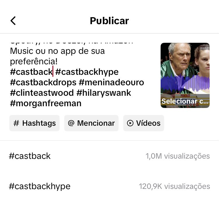 eduschnaider76's tweet photo. Nossa hashtag #castback acaba de atingir 1 milhão de visualizações no TikTok! https://t.co/LTZcPvduoK