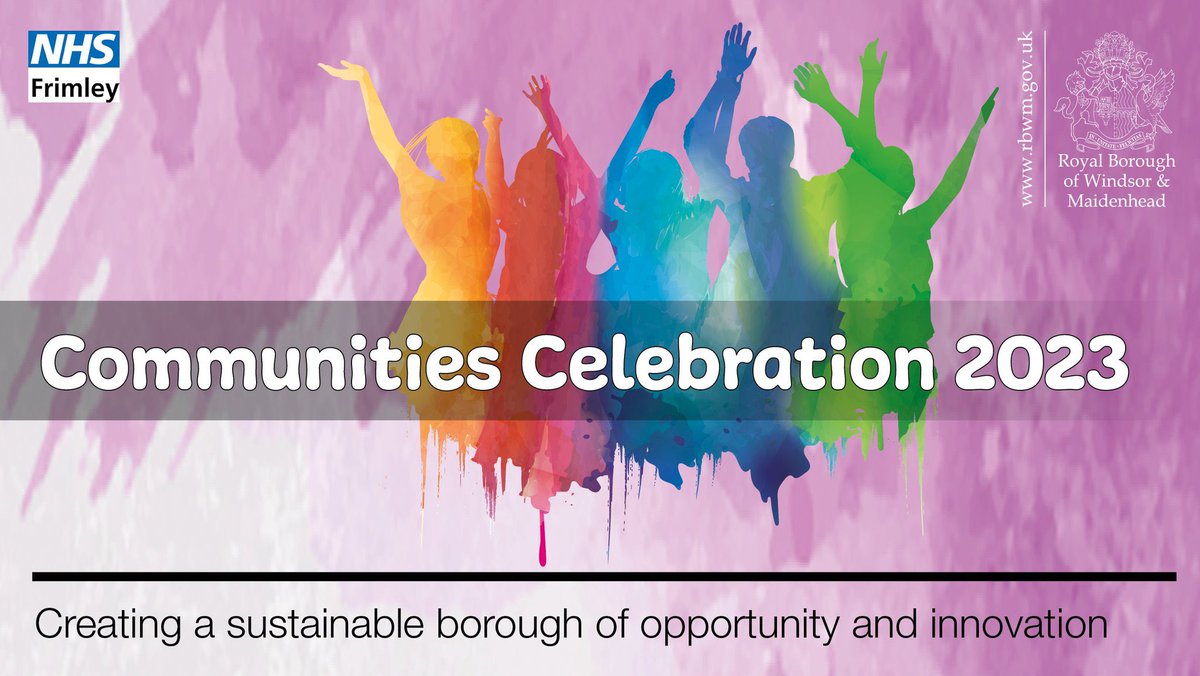 🎉 Fri 29 Sept, Maidenhead Library, 6.30pm🎈 
💜 Free party honouring local community/voluntary groups & you!
🎵 DJ, food & refreshments, fun activities.
 👉🏼 RSVP orlo.uk/kyR7J 
🚙 Free transport if you’ve mobility issues. Call 01628 587925, 2-4pm Tues-Fri, by 21 Sept.