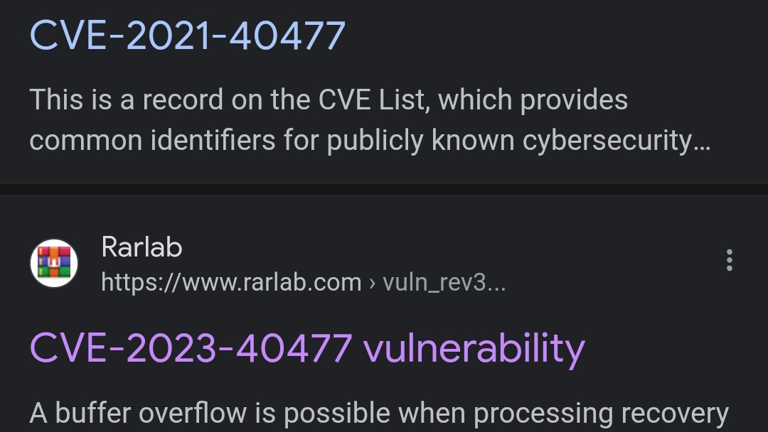 rfirmans_'s tweet image. CVE 2023 40477 di Aplikasi RAR
rarlab.com/vuln_rev3_name…
#cve2023
#ukrainecounteroffensive