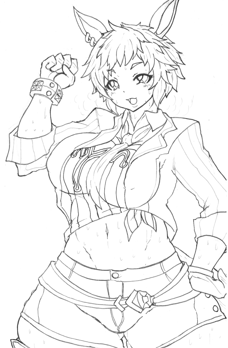 ライアンとヒシアマゾンとフジキセキが好きです(*'ω'*)
でも流石にもう描かないかな… 