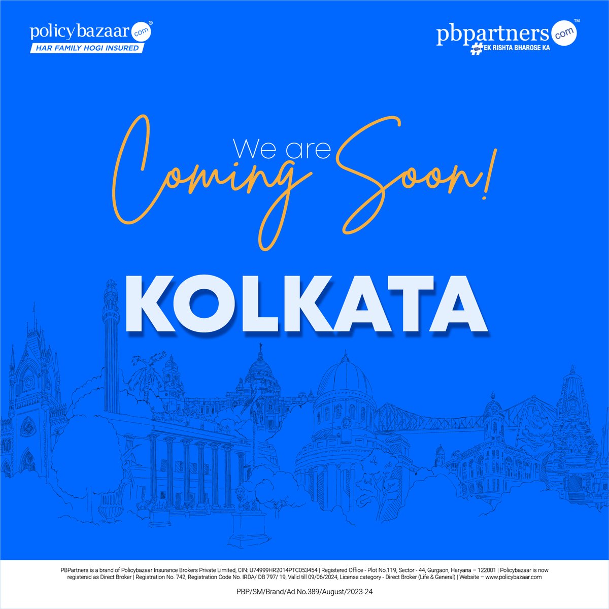 Big Alert 🚨

The Countdown Begins ⏰

Our Brand New Experience Centre in Kolkata is About to Unveil Its Grandeur. Buckle Up for the Spectacular Launch.

Stay Connected for the Latest Updates!

#TakingInsuranceToBharat #experiencecenter #centre #newoffice #Weareexpending #kolkata