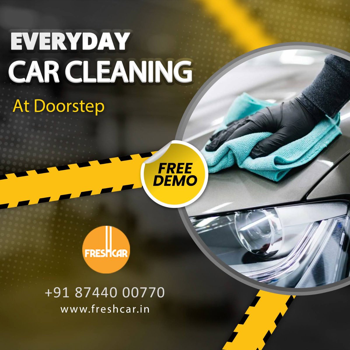 Have a fresh start of the day with a #Freshcar cleaned looking Car. 
Providng Premium Car Cleaning Services and making sure your car remains perfect for everyday drive. 

Book NOW- freshcar.in 

#Freshcar #carcleaning #spotlessride #cleancar #gurgaon #carcare