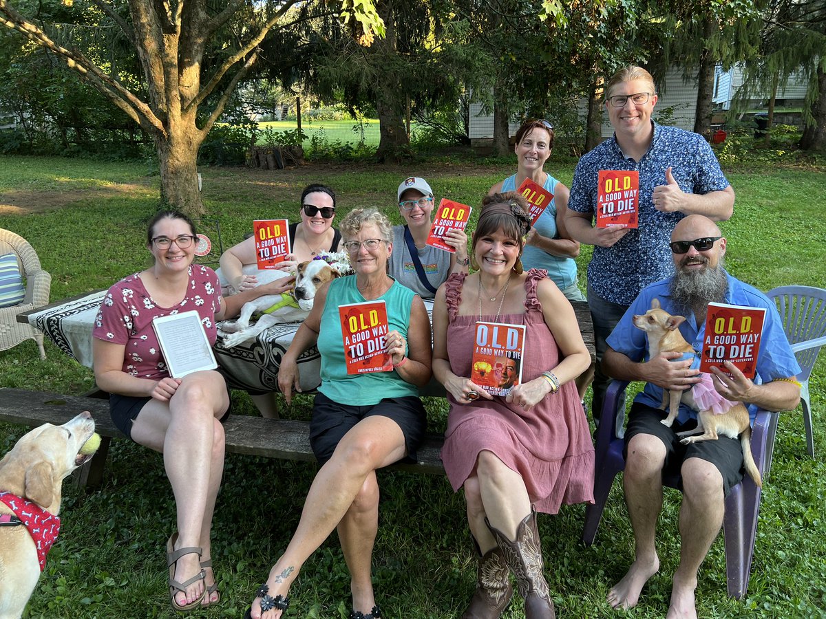 My new favorite book club! It was an honor to meet up and talk about Hunter Gunne &amp; the AGENTS OF O.L.D. with the folks from <a href="/CentreCoPAWS/">Centre County PAWS</a> 🐾🐶🐾🐱